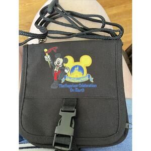 Walt Disney World Disney Parks Embroidered Crossbody Organizer Bag Purse